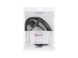 [EW9180] Ewent 230V Connection Cable Schuko male (angled) - C5 3.0 Me