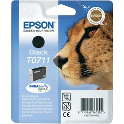 [C13T07114011] Epson DURABrite T0711 Ink Cartridge - Black - Inkjet