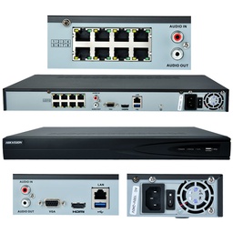 [DS-7608NI-E2/A] HIKVISION NVR DS-7608NI-E2/A 8 Channel 2HDD, Alarm: I/O, 2 SATA , 1U case