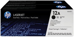 [Q2612AD] HP 12AD Laserjet originele toner cartridge zwart standard capacity 2 x 2.000 paginas 2-pack